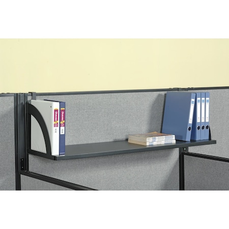 Global Industrial 48W Hanging Shelf, Black 240260